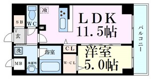 ルアナ北梅田の物件間取画像